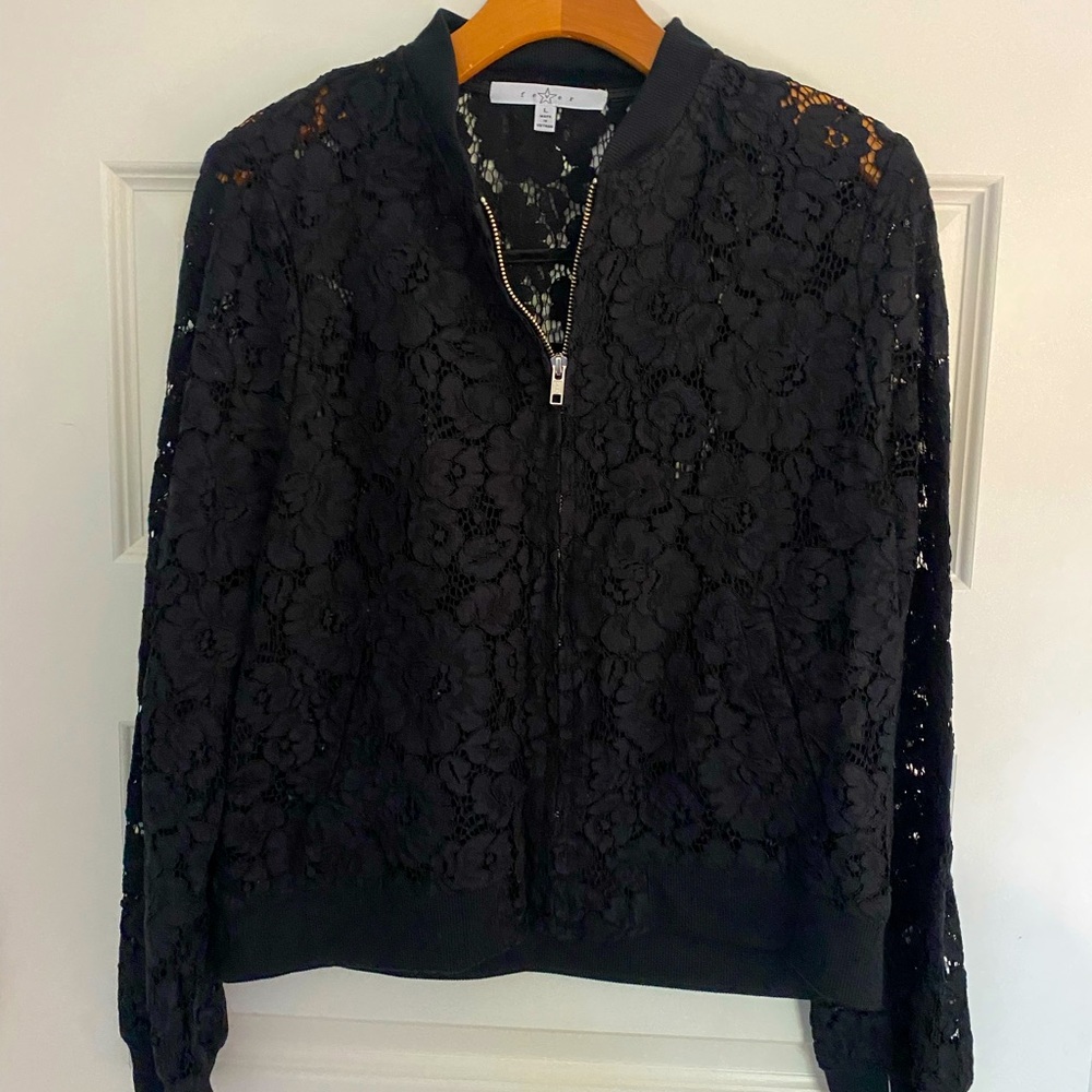 FEVER Lace Bomber Jacket